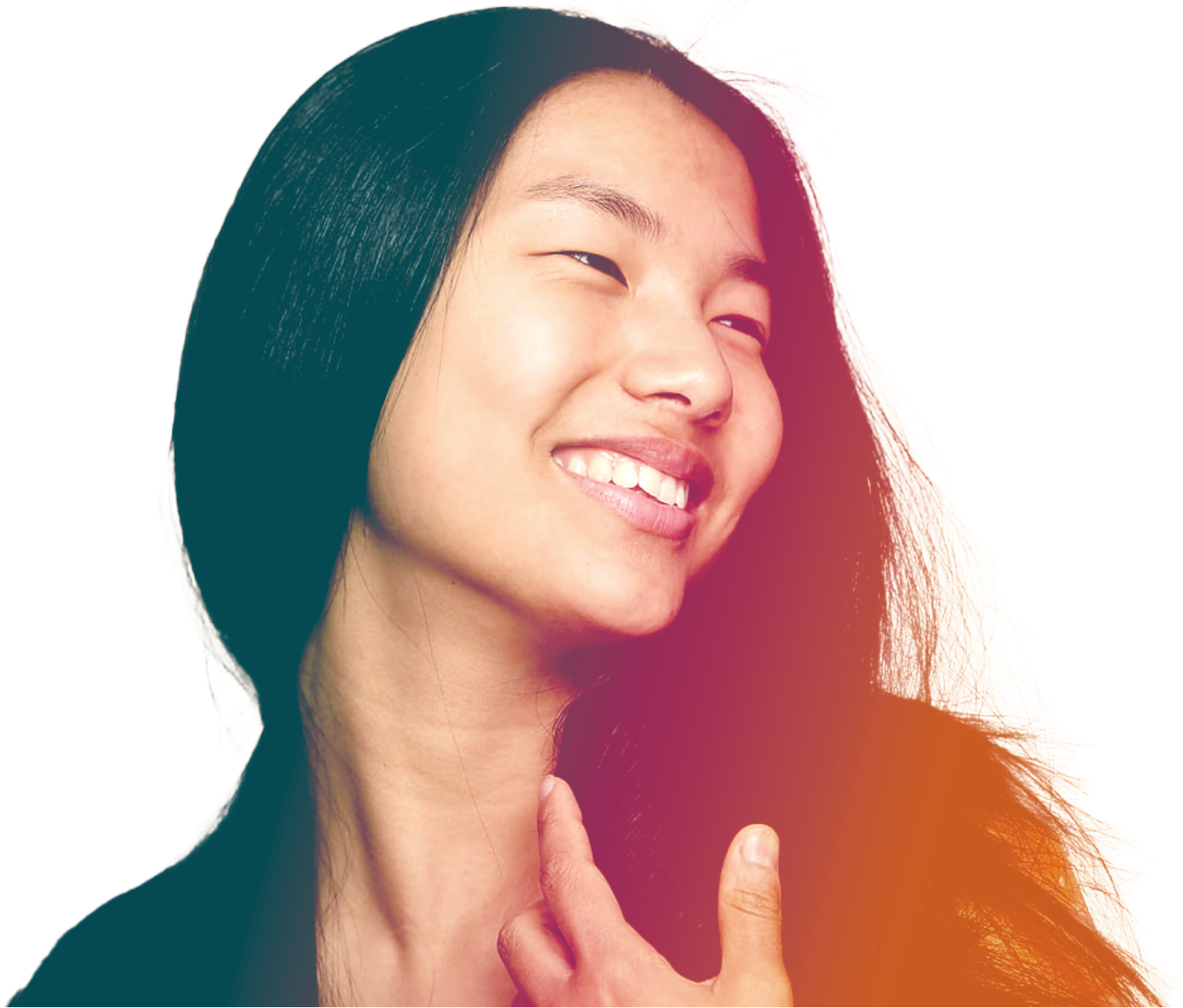 Woman smiling, representing confidence and positivity with Glatiramer Acetate Injection treatment for MS